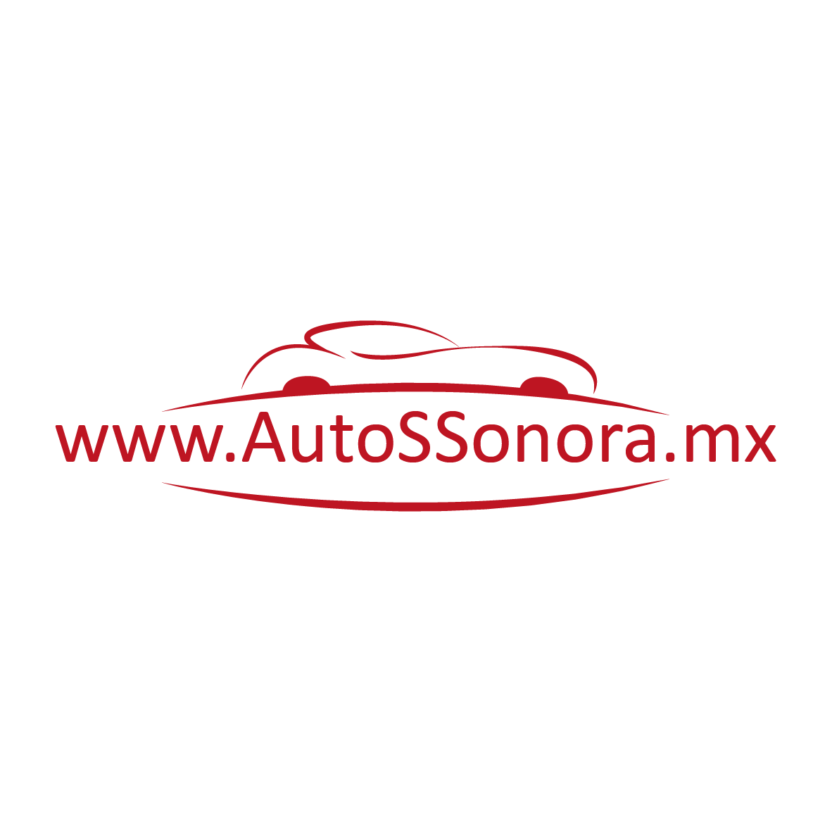 Autossonora logo rojo seminuevos fondo blanco
